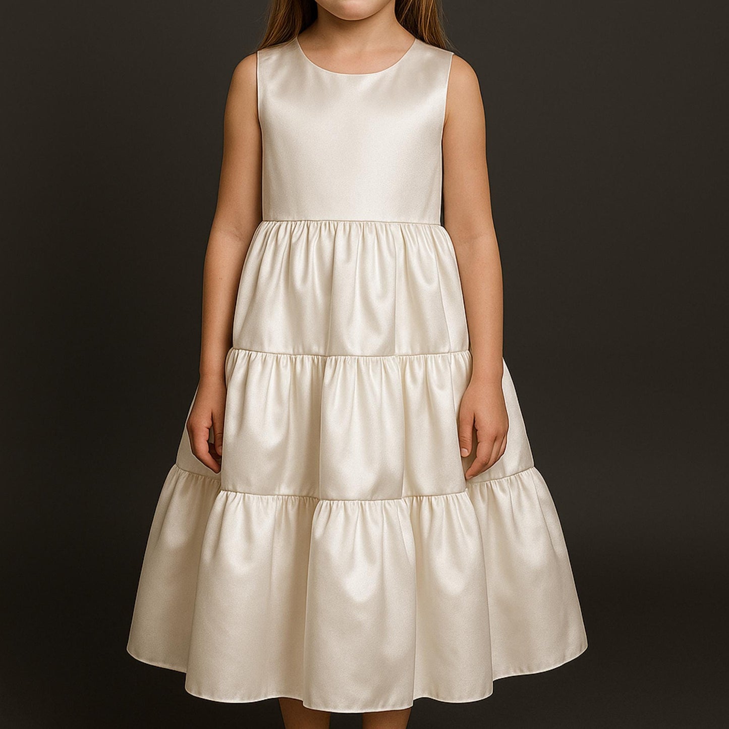 Girls Tiered Dress Sewing Pattern Girls Prom Dress Kids Evening Dress Pattern