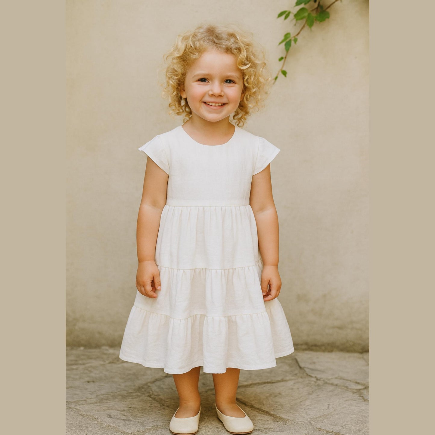 Girls Tiered Dress Sewing Pattern Kids Prom Dress Girls Bridesmaid Dress Sewing Pattern