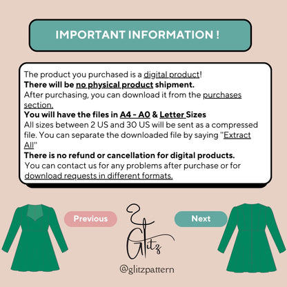 Sage Long Puff Sleeve Selkie Mini Dress Sewing Pattern PDF Digital Pattern