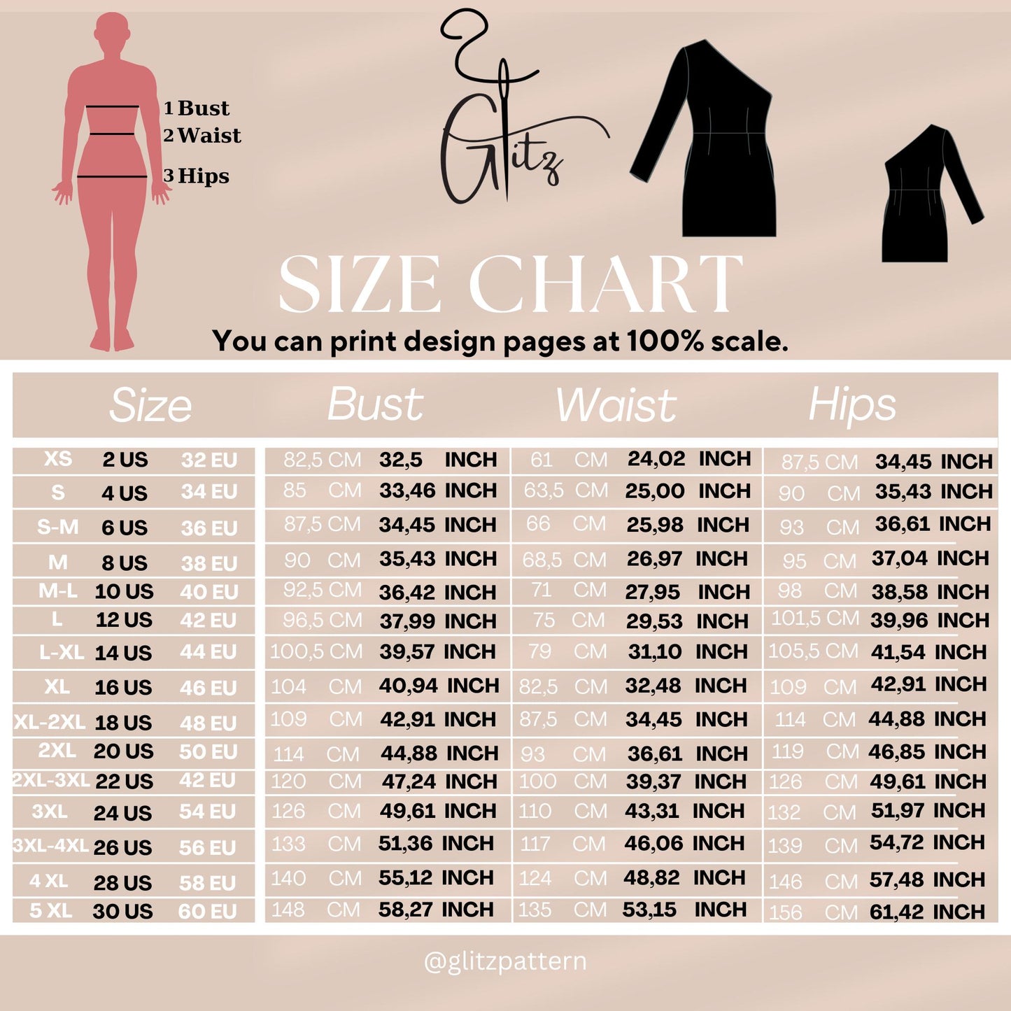 One Shoulder Strech Casual Mini Dress Sewing Pattern PDF Digital Easy Dress Pattern