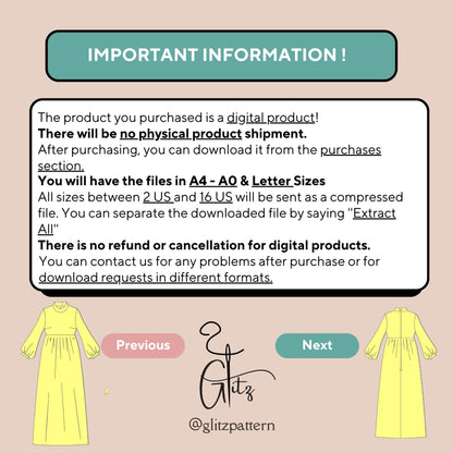 Modest Dress Sewing Pattern Boat Neck Long Puff Sleeve Gathered Prom Dress Abaya Hijab Dress Pattern