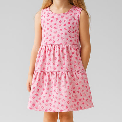 Girls Gathered Summer Dress Sewing Pattern Ruffle Dress for Kids Tried Dress Pattern