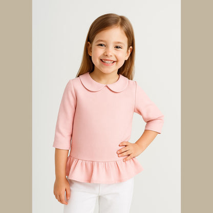 Peter Pan Collar Neck Bouse Pattern Girl Top Pattern Baby Girl Blouse Sewing Pattern