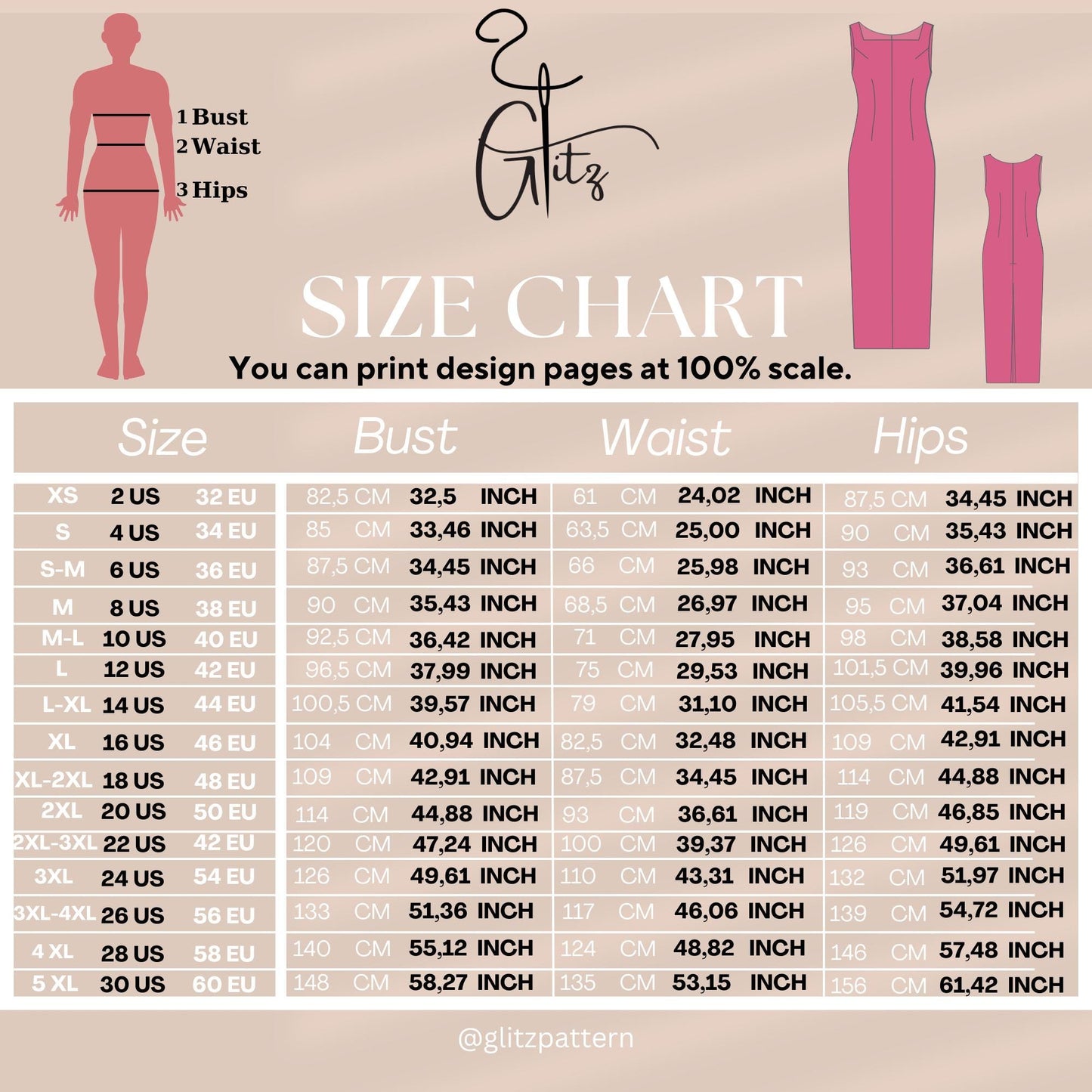 Elodie Pencil Evening Dress Sewing Pattern PDF Digital Pattern Easy Sewing Pattern