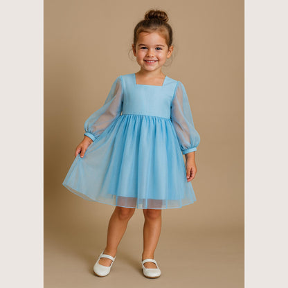 Girls Tulle Dress Sewing Pattern Flower Girl Dress Birthday Girl Dress Pattern Girl Bridesmaid Dress Gathered Dress