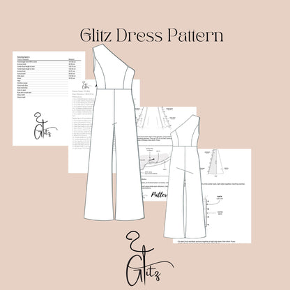 One Shoulder Basic Jumpsuit Sewing Pattern Women Jumpsuit Pattern Summer Jumpsuits Women Rompers Evening Cocktail Jumpsuit