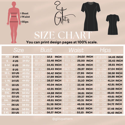 Short Sleeve Mini Dress with a Classic Crew Neck Digital Sewing Pattern PDF