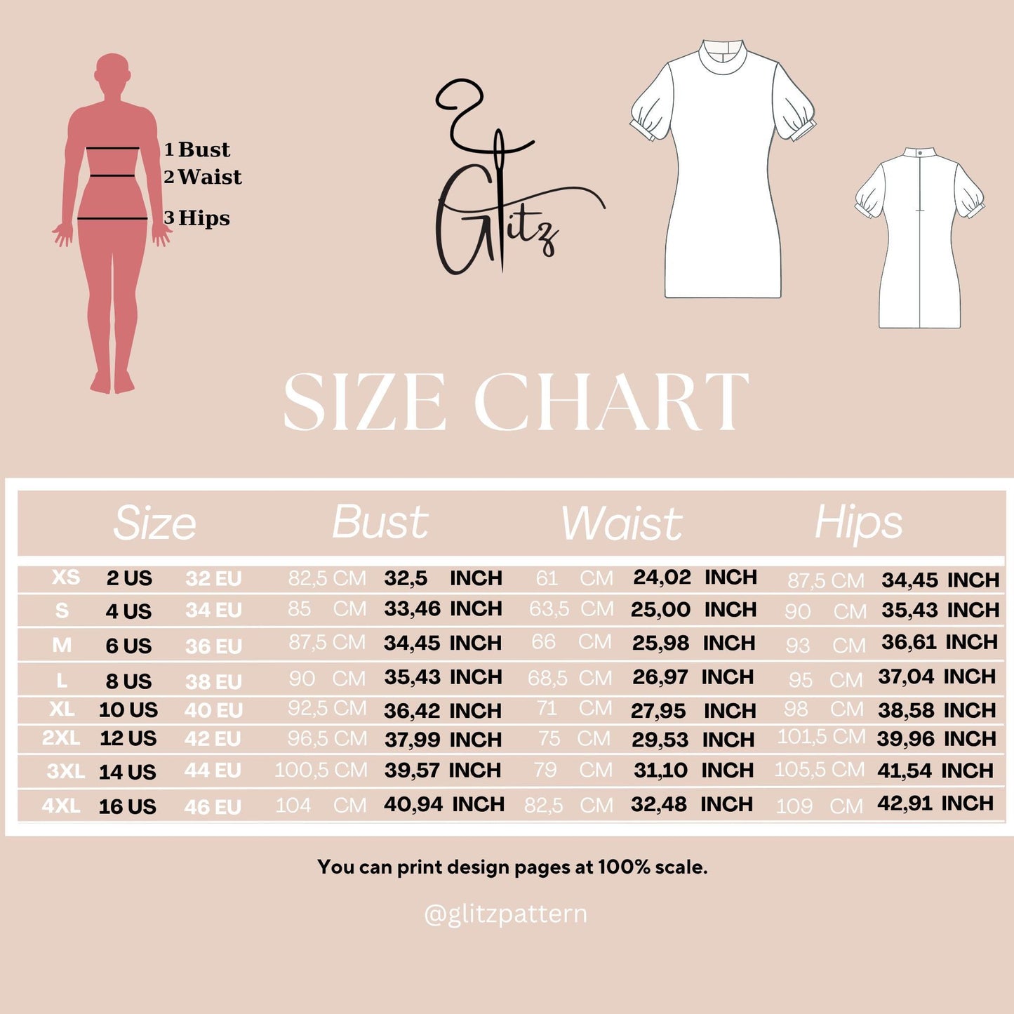 Puff Sleeve Mini Summer Dress Sewing Pattern Easy Sewing Pattern