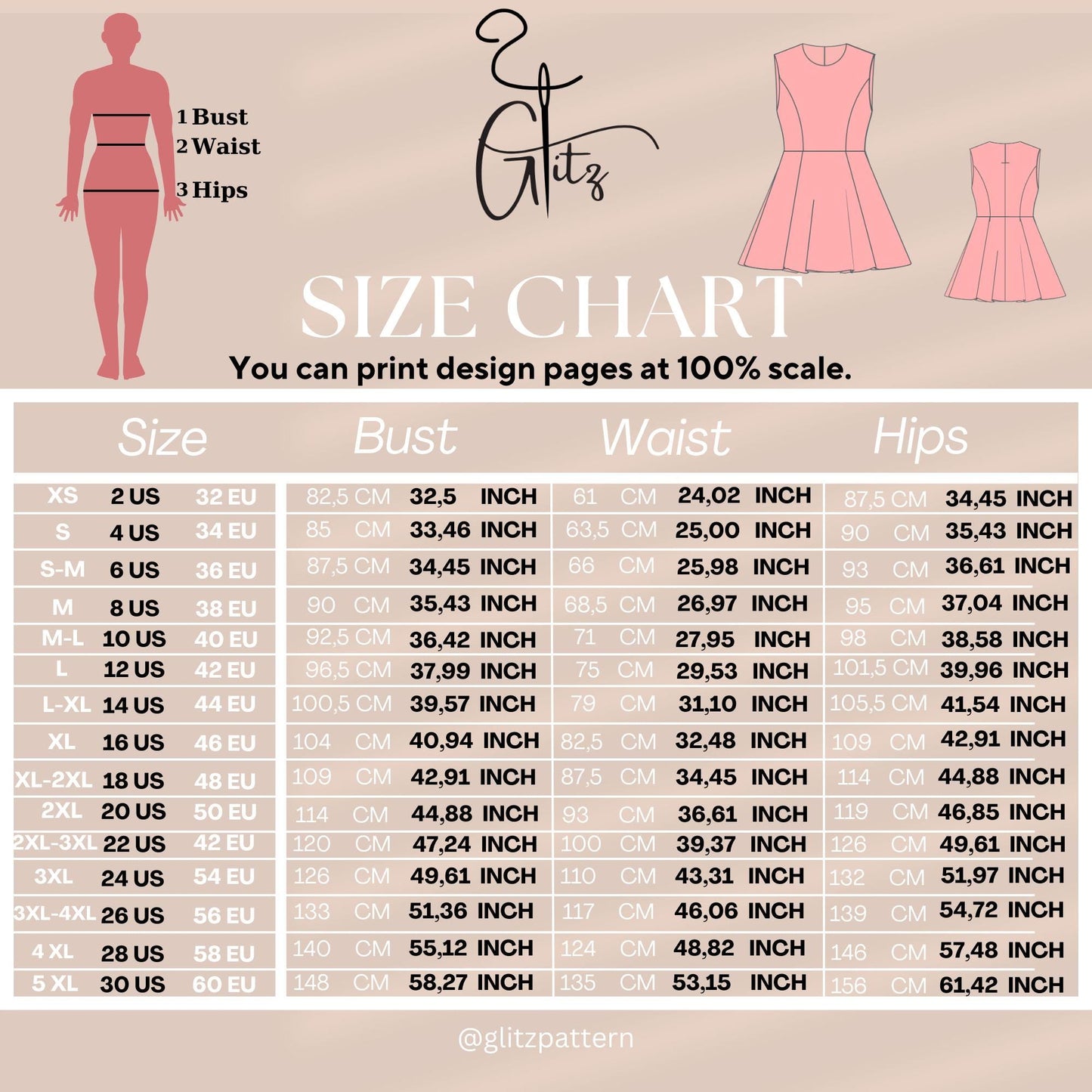 Full Panel Dress Sewing Pattern Mini Summer Dress Pattern Plus Size Pattern PDF Mini Evening Dress Pattern