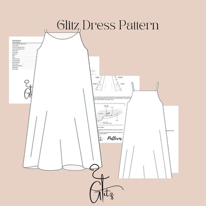 Girls Dress Sewing Pattern Straps Neck Long Dress Birthday Girl Dress Pattern Easy Sewing Pattern