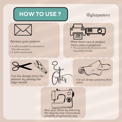 Mini Basic Dress Sewing Pattern Casual Dress Pattern Wide Collar Neck Flared Sleeve Dress Pattern Easy Sewing Pattern