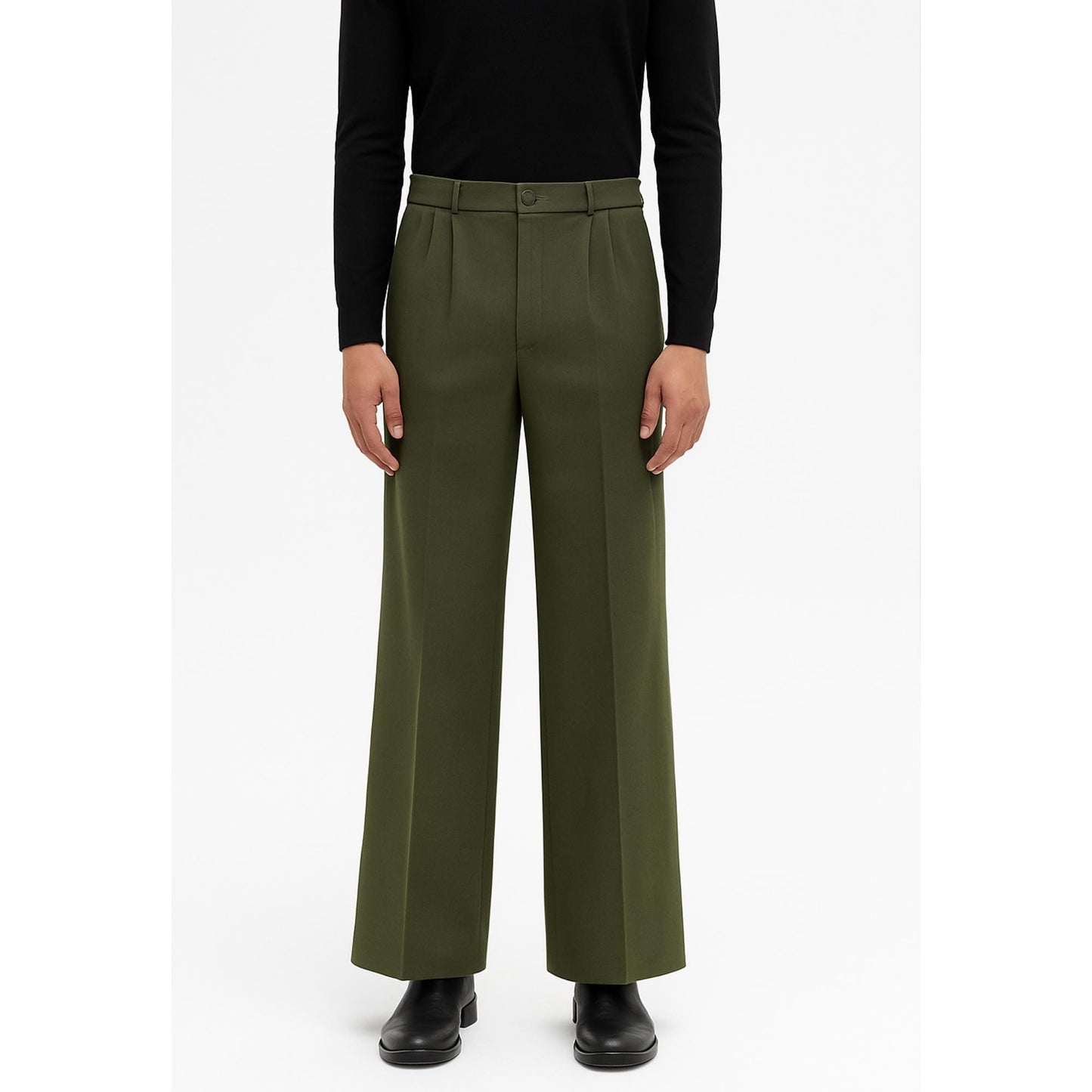 Men’s Wide Leg Pants Sewing Pattern | Pleated Trousers PDF | Relaxed Fit Mens Pants Pattern Digital Download