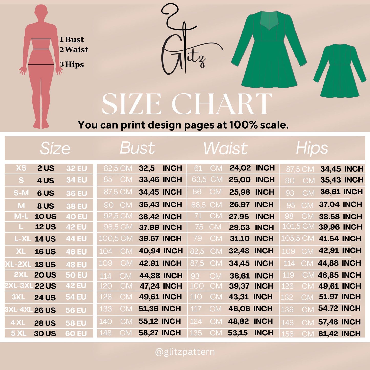 Sage Long Puff Sleeve Selkie Mini Dress Sewing Pattern PDF Digital Pattern