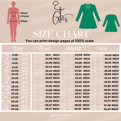 Sage Long Puff Sleeve Selkie Mini Dress Sewing Pattern PDF Digital Pattern