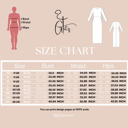Long Sleeve Midi Formal Dress Sewing Pattern Casual Dress Office Dress Modest Dress Pattern