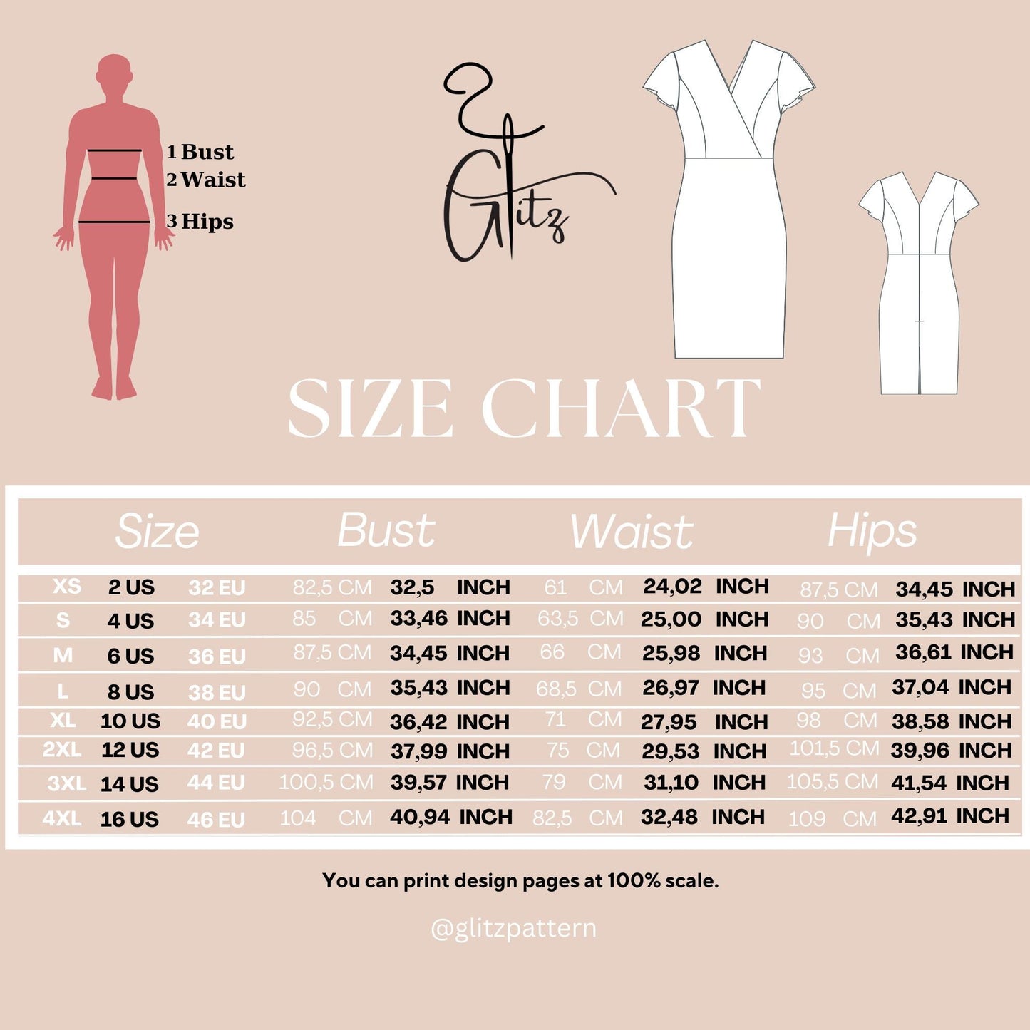 Midi Formal Dress Sewing Pattern Women Office Dress Surplice Neck Dress Pattern Summer Dresses