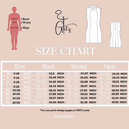 Women Office Dress Sewing Pattern Formal Event Dress Mini Dress Pattern
