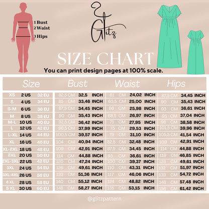 Jade Maxi Evening Coctail Dress Sewing Pattern PDF Digital Sewing Pattern