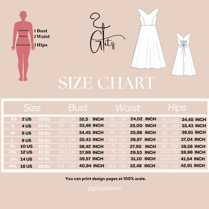 Off Shoulder Midi Bridal Dress Sewing Pattern Wedding Dress Bridal Gown Pattern Midi Evening Dress