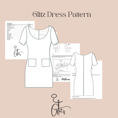 Mini Dress Sewing Pattern Summer Dress Easy Sewing Pattern Casual Dress Pattern