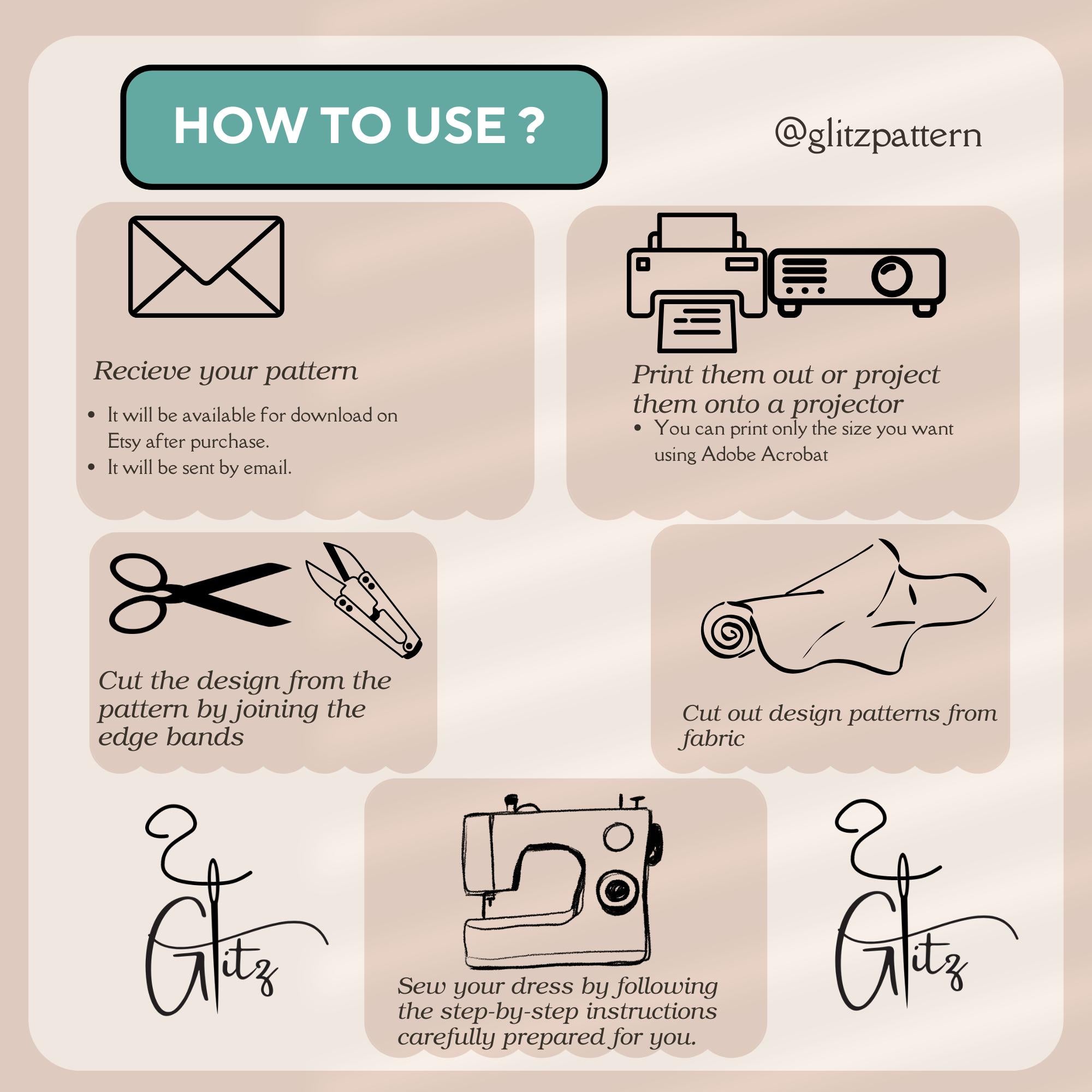 Lyra Midi Pencil Dress Sewing Pattern Evening Cocktail Dress Wedding Guest Dress Digital PDF Sewing Pattern