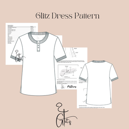 Men’s Henley T-Shirt Sewing Pattern | Short Sleeve Knit Shirt | Casual Button Neck Tee PDF | Modern Menswear Pattern