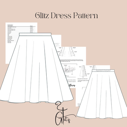 Girls Skirt Sewing Pattern Kids Summer Skirt Pattern Easy Sewing Pattern