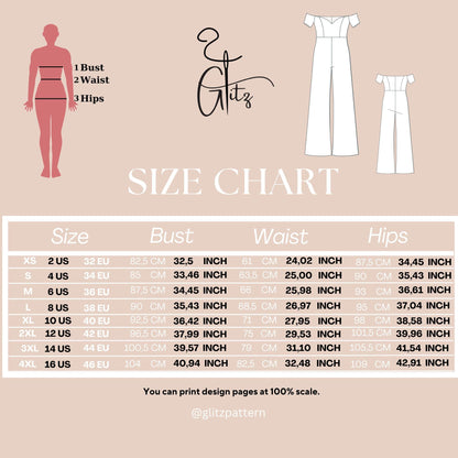 Off Shoulder Formal Jumpsuit Sewing Pattern Bridal Jumpsuit Pattern Women Jumpsuits