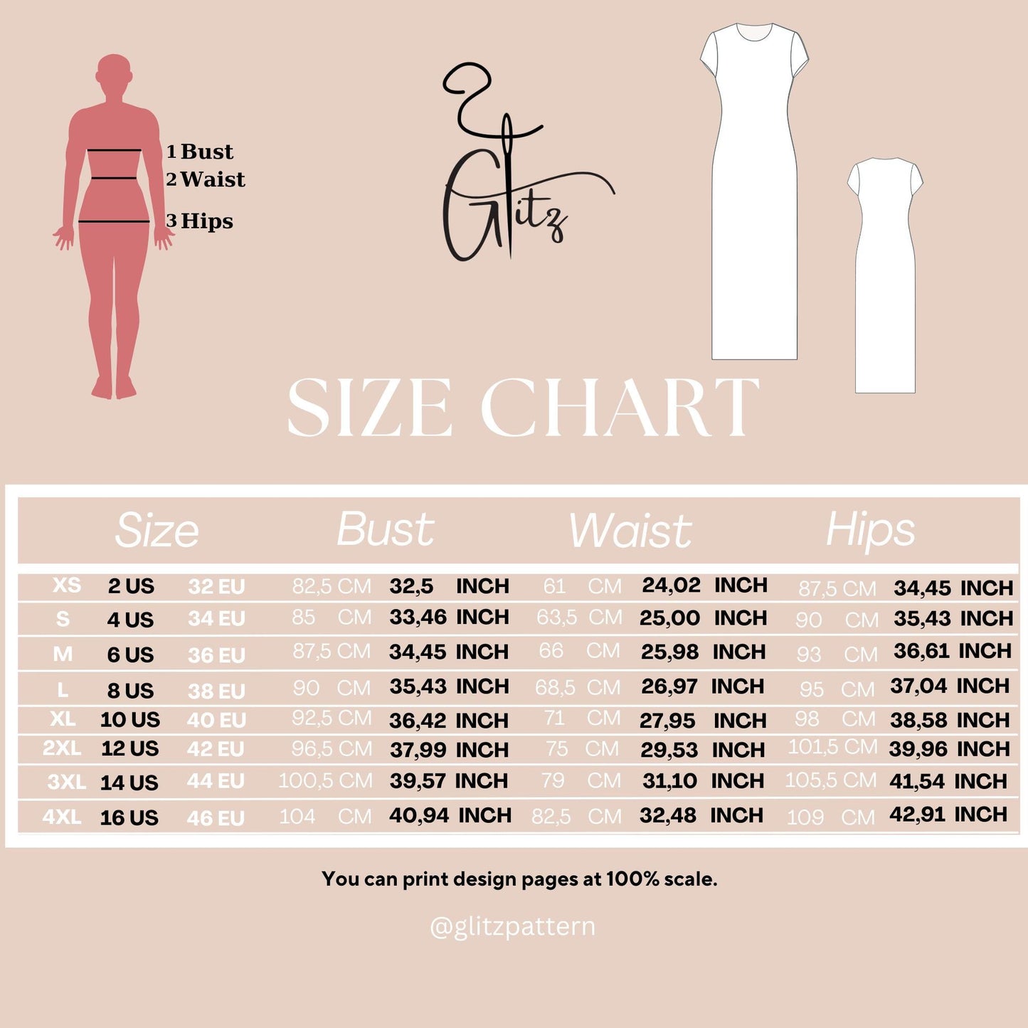 Long Bodycon Basic Dress Sewing Pattern Maxi Summer Dress Pattern Easy Sewing Pattern Beginner Friendly