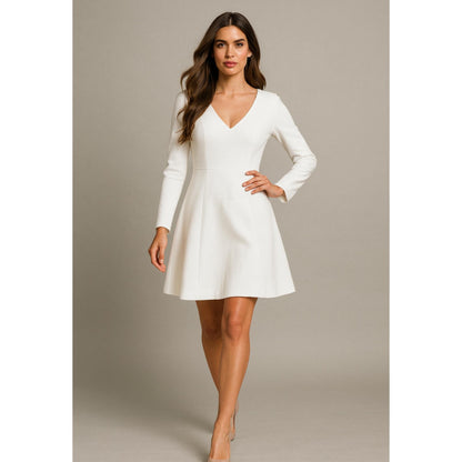 Mini Evening Dress Sewing Pattern Long Sleeve Mini Cocktail Dress Pattern After Party Dress