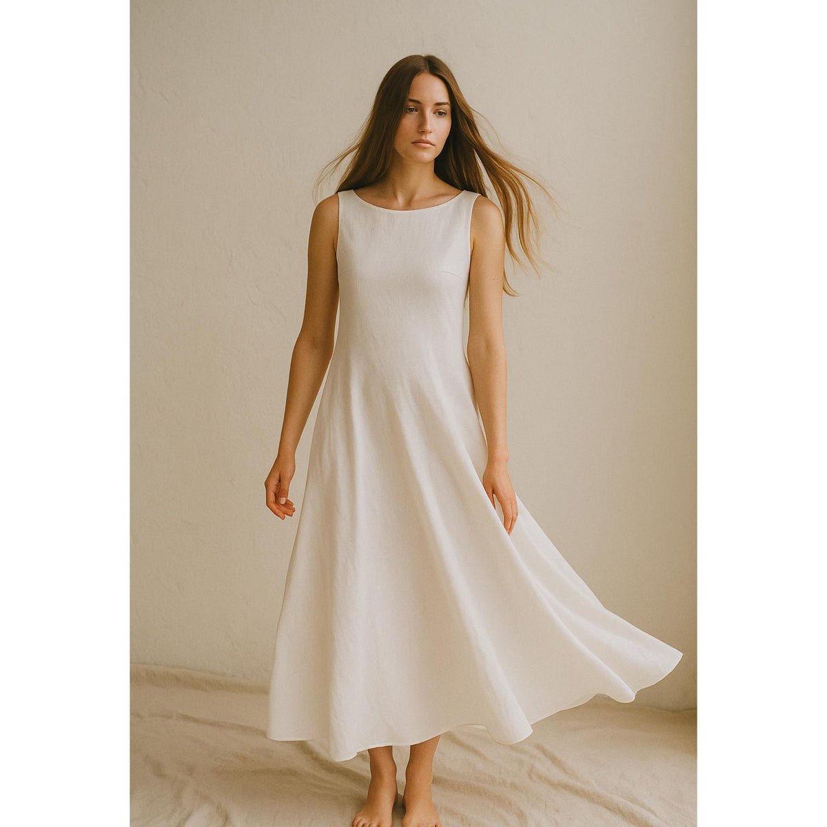 Long Linen Dress Sewing Pattern Linen Summer Dress Tent Dress Pattern