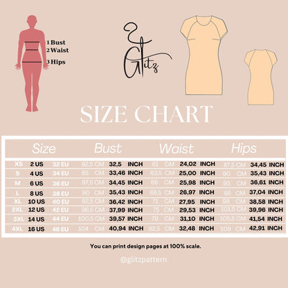 Raglan Dress Sewing Pattern Summer Dress T-Shirt Dress Pattern Easy Sewing Pattern