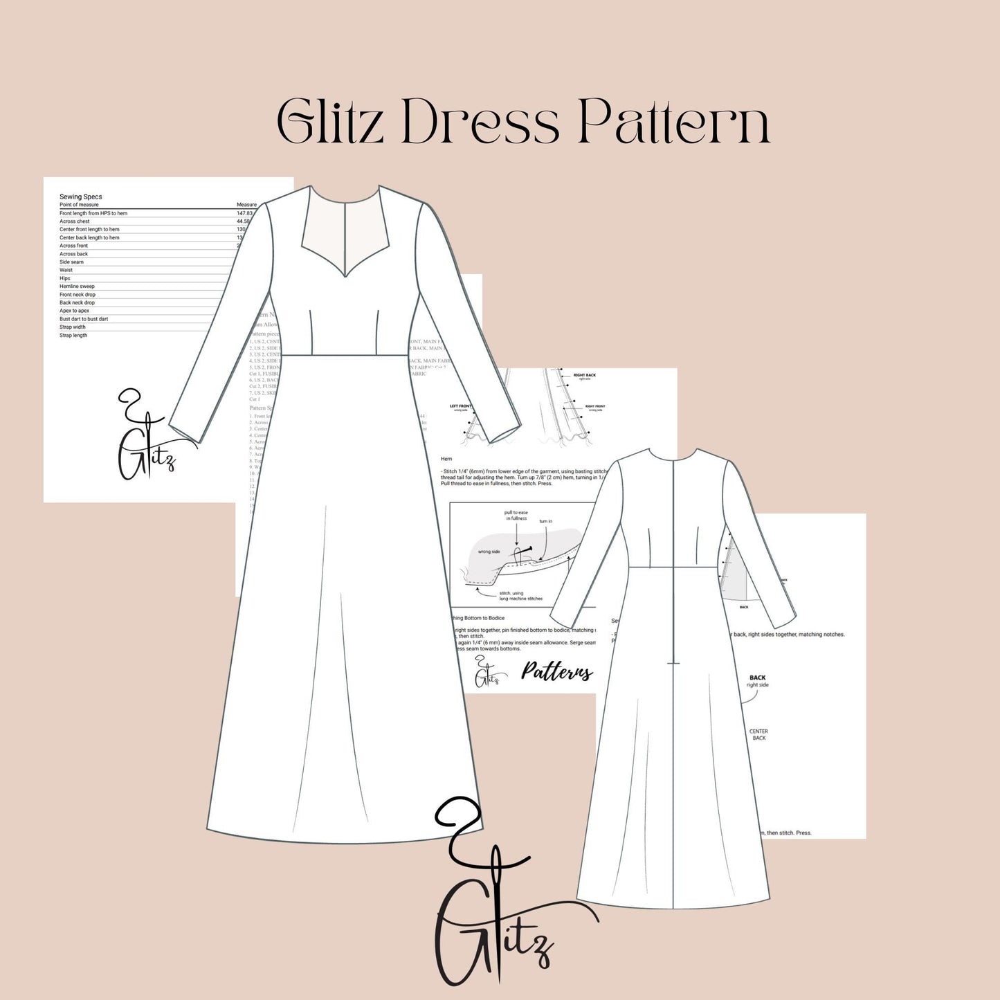 Satin Evening Dress Sewing Pattern Sweetheart Neck A Line Prom Dress Pattern Bridal Gown Simple Bridal Dress