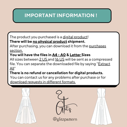 Hi Low Surplice Neck Dress Sewing Pattern Prom Dress Wedding Bridal Gown Wedding Dress Bridesmaid Dress Pattern