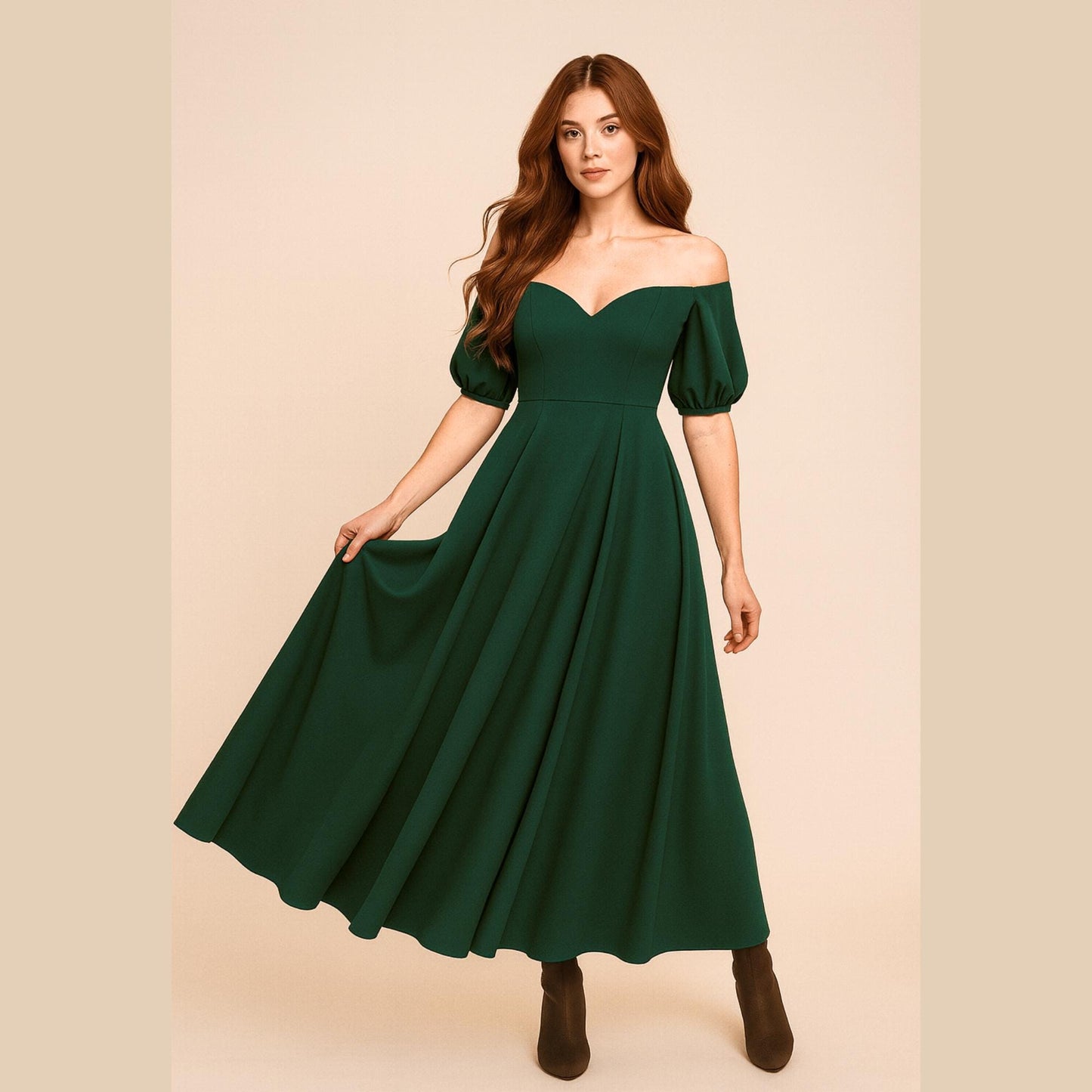 Off Shoulder Prom Dress Sewing Pattern Sweetheart Neck Evening Dress Pattern Ball Gown Bridal Gown