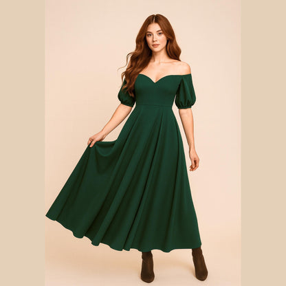 Off Shoulder Prom Dress Sewing Pattern Sweetheart Neck Evening Dress Pattern Ball Gown Bridal Gown