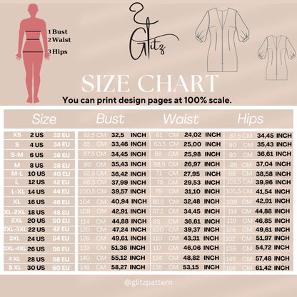 Luna Puff Sleeve Deep V Neck Mini Dress Sewing Pattern PDF Digital Pattern