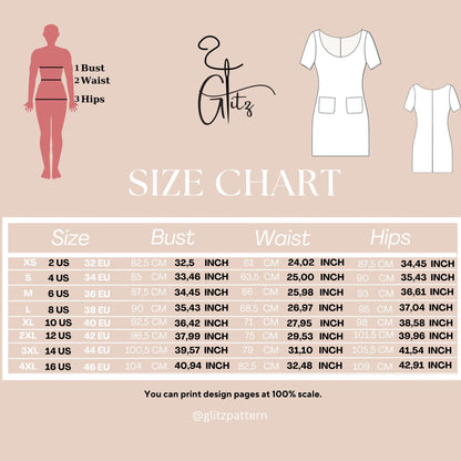 Mini Dress Sewing Pattern Summer Dress Easy Sewing Pattern Casual Dress Pattern