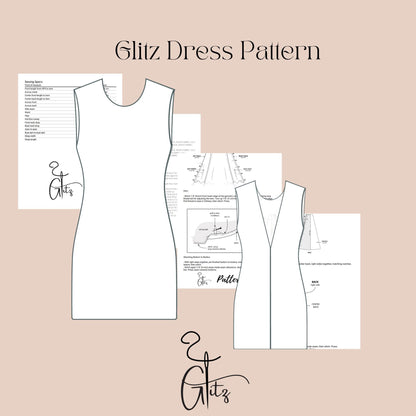 Backless Mini Summer Dress Sewing Pattern Open Back Linen Dress Pattern Easy Sewing Pattern