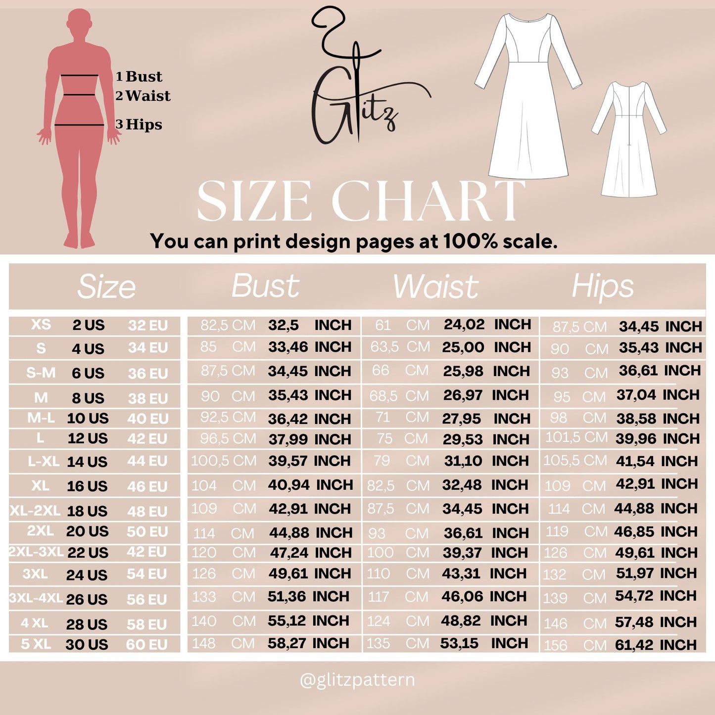 A Line Boat Neck Midi Bridal Party Dress Sewing Pattern PDF Digital Pattern
