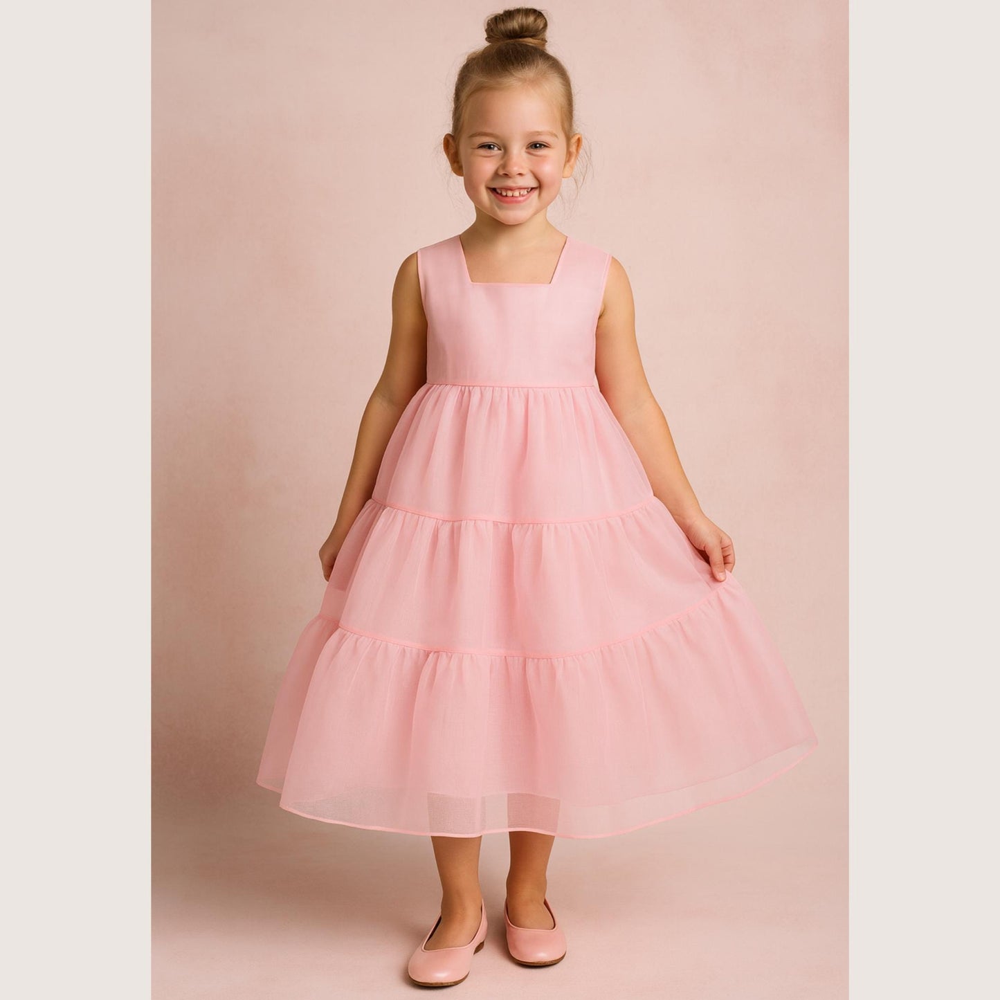 Kids Tiered Dress Sewing Pattern Girls Tulle Dress Baptism Dress Pattern Girl Bridesmaid Dress