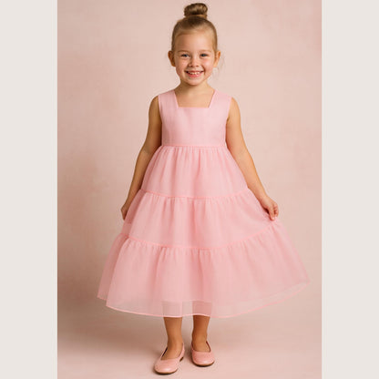Kids Tiered Dress Sewing Pattern Girls Tulle Dress Baptism Dress Pattern Girl Bridesmaid Dress