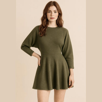 Kimono Sleeve Mini Dress Sewing Pattern Spring Basic Dress Pattern