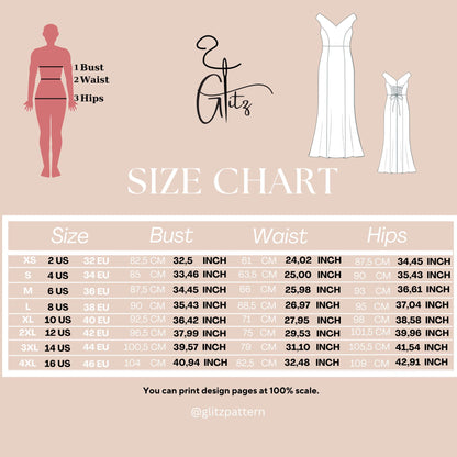 Off Shoulder Mermaid Dress Sewing Pattern – V Neck, Princess Seams, Elegant Fitted Gown Bridal Dress Wedding Dress Ball Gown