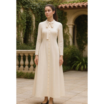 Modest Dress Sewing Pattern Buttoned Dress Pattern Long Evening Dress Victorian Dress