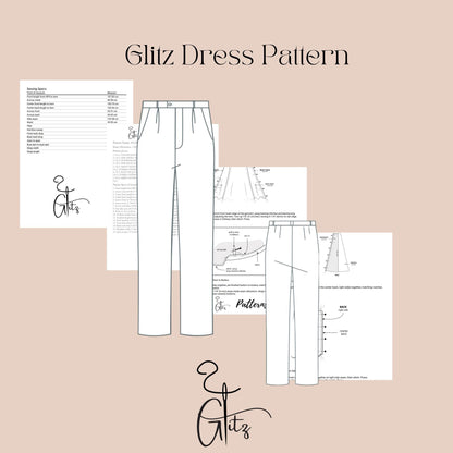 Men’s Pants Sewing Pattern | Classic Straight Leg Trousers PDF | Relaxed Fit Mens Linen Pants Pattern Digital Download