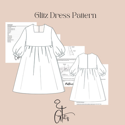 Girls Tulle Dress Sewing Pattern Flower Girl Dress Birthday Girl Dress Pattern Girl Bridesmaid Dress Gathered Dress