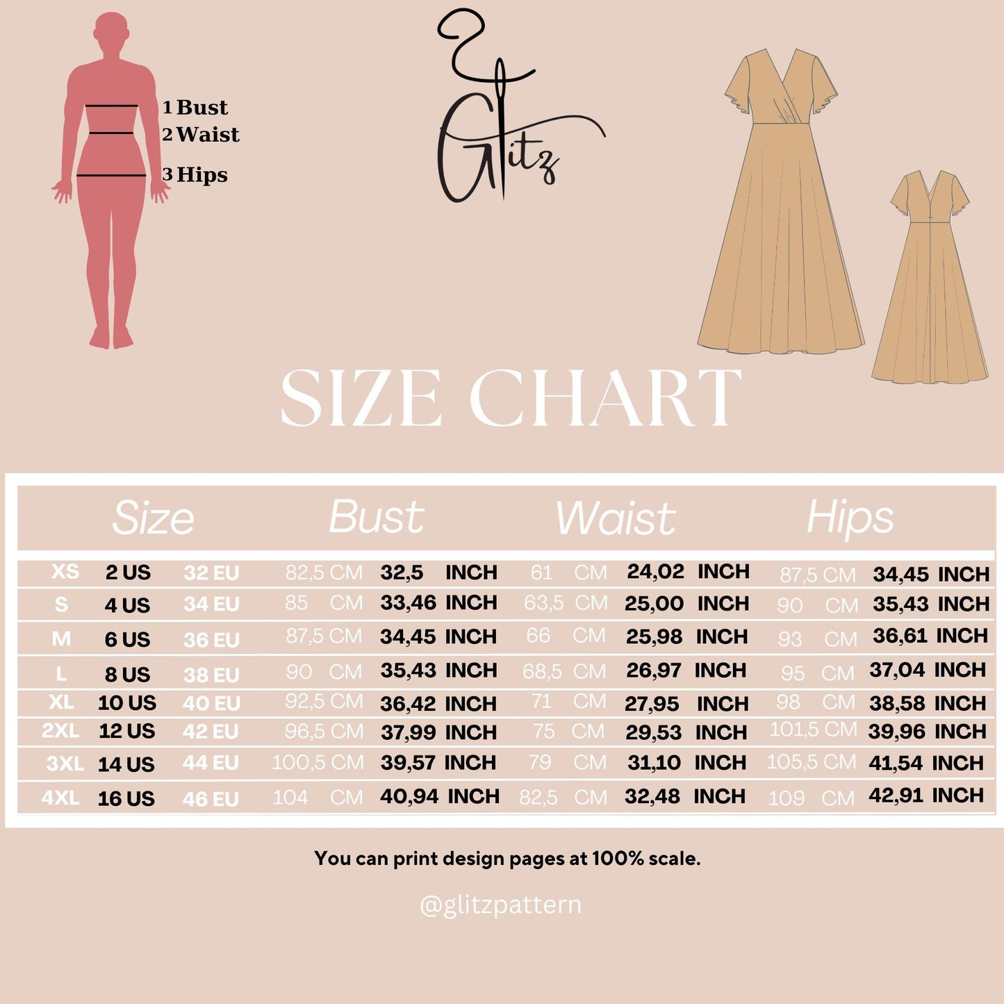 Flared Short Sleeve Draped Neck Long Prom Dress Digital Sewing Pattern Long Evening Cocktail Dress Bridesmaid Dress
