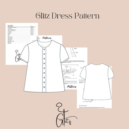 Kids Button Front Top Pattern | Toddler Girls Short Sleeve Blouse Sewing Pattern | Easy Beginner PDF Digital Download