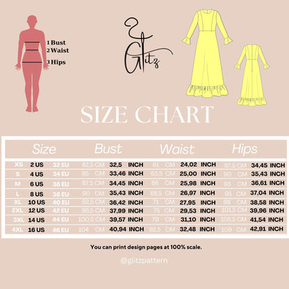 Modest Dress Sewing Pattern Hijab Abaya Robe Kaftan Muslim Dress Pattern Dubai Arab Dress Long Sleeve Long Evening Dress